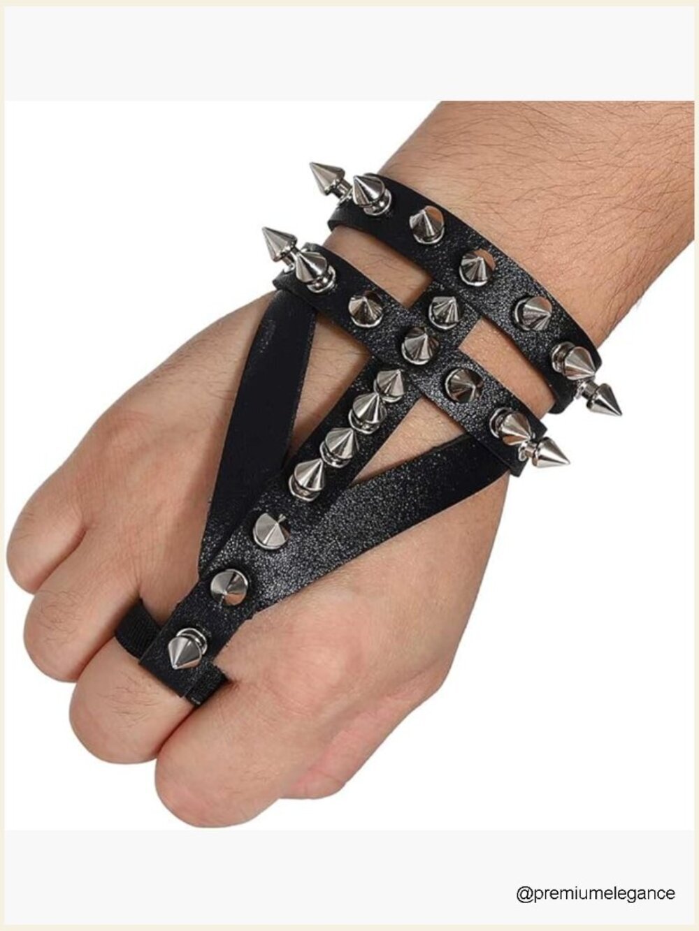 Gothic Fingerless Gloves Steampunk Punk Leather Gloves for Women